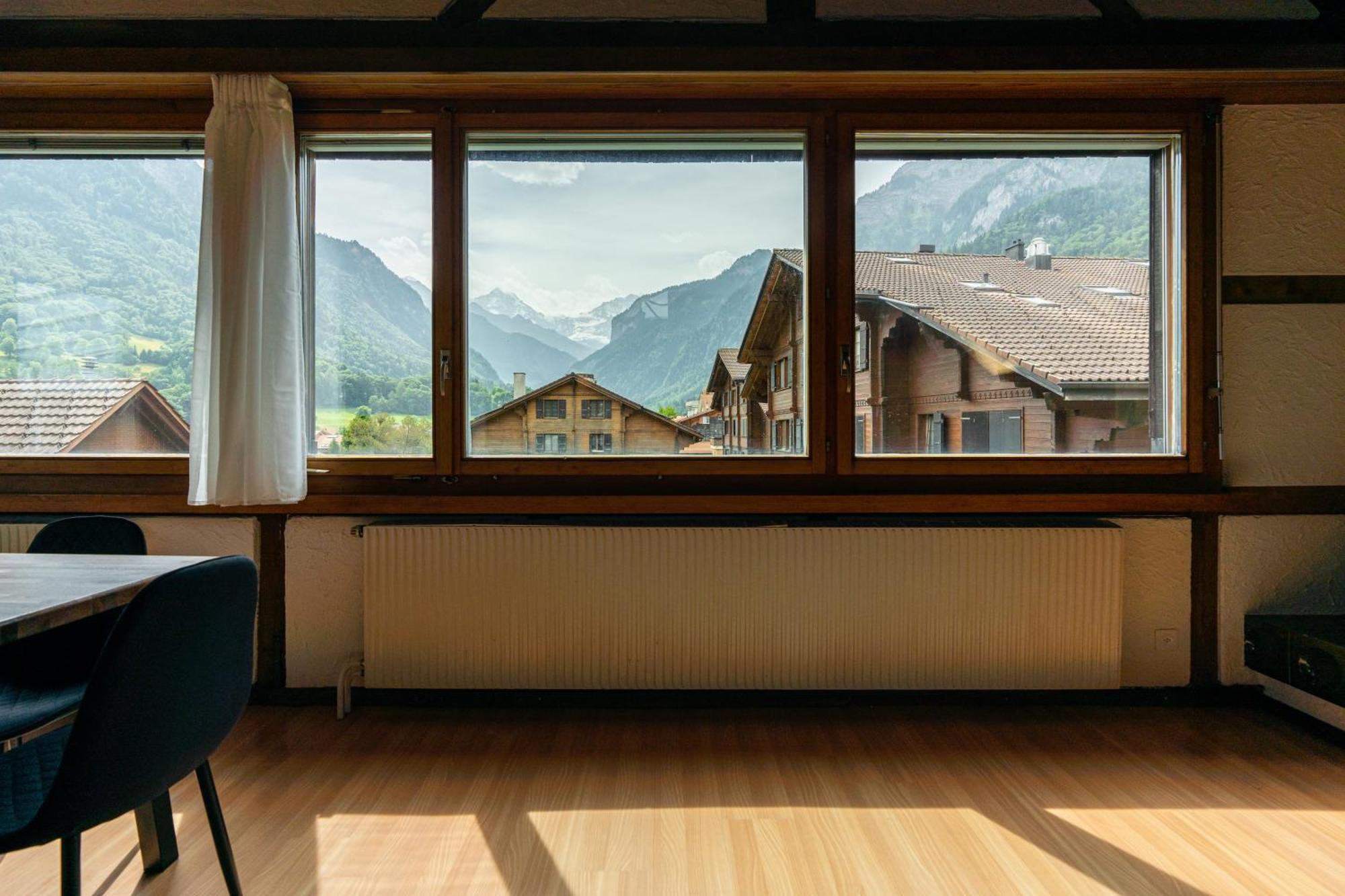 Jungfrau-View Apartment, Terrace & Free Parking Wilderswil Exterior foto