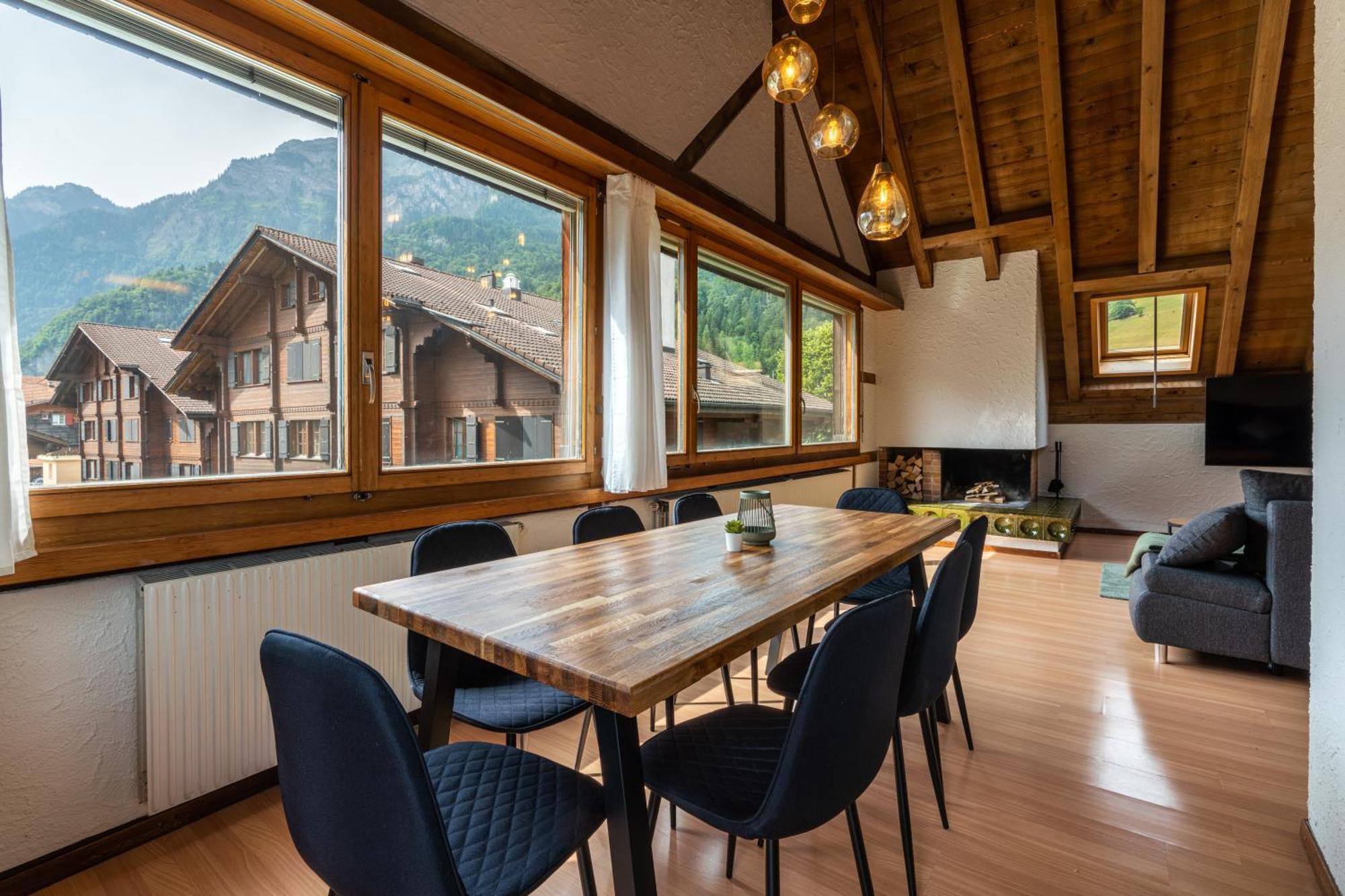Jungfrau-View Apartment, Terrace & Free Parking Wilderswil Exterior foto